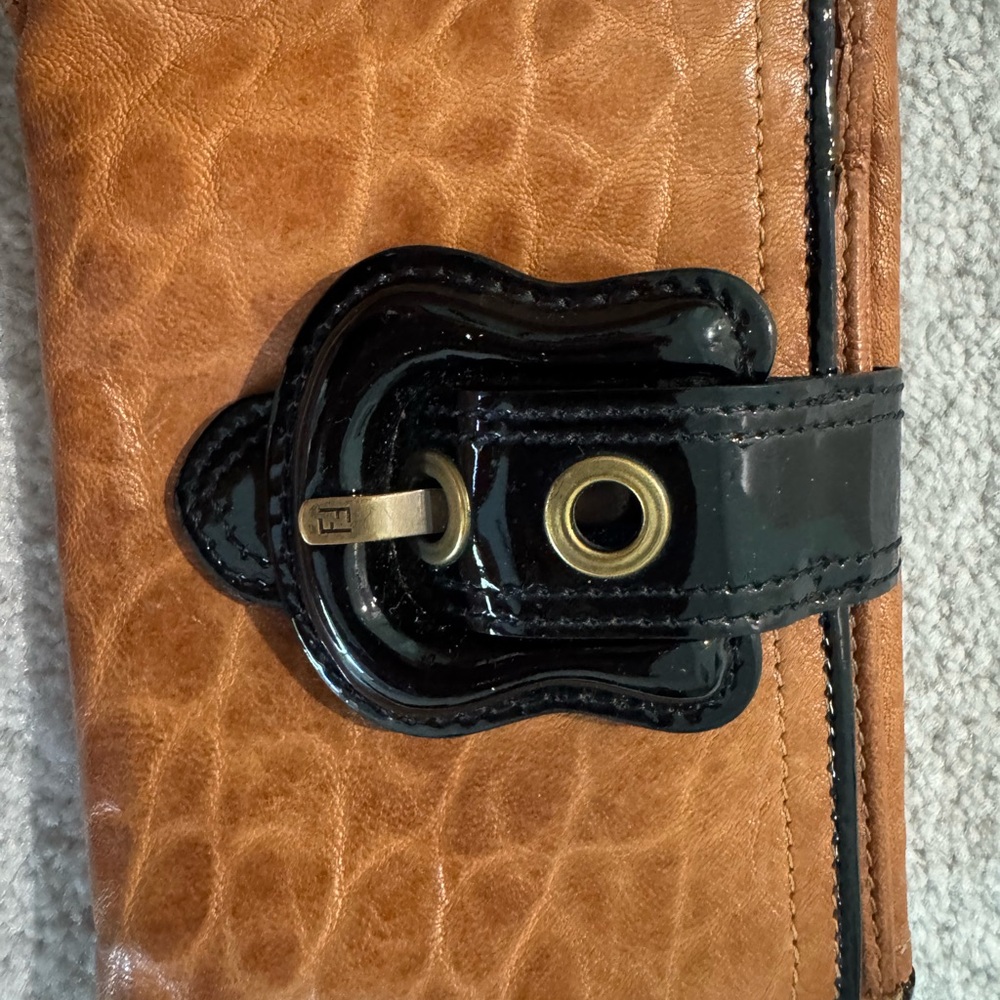 Brown and Black Leather Wallet
